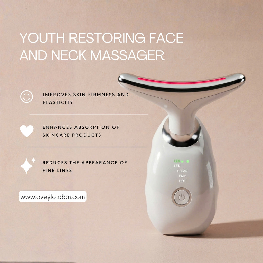 Ovey Youth Restoring LED Light Face & Neck Lifting Therapy Massager
