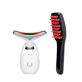 YOUTH RESTORING FACE AND NECK MASSAGER + HAIR REVIVAL PHOTOTHERAPY BRUSH